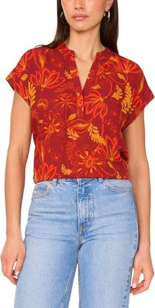 Vince Camuto Vic Blouse In Chili