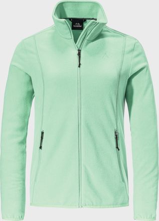 Sch&ouml;ffel Fleecejacke SCH&Ouml;FFEL Fleece Jk Style Ash WMS, Damen, Gr. 36, gr&uuml;n (6305, gr&uuml;n), Oberstoff: 100% Polyester, regular fit, hoch geschlossener Ausschnitt,