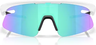 Oakley Gender Inclusive Rslv Lite 50mm Rectangle Sunglasses in Matte White/prizm Sapphire at Nordstrom
