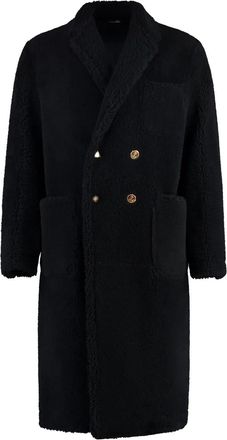 Thom Browne Soprabito in shearling - Nero