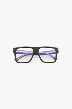 Victoria Beckham Sculpted Flat Top Frame In Black