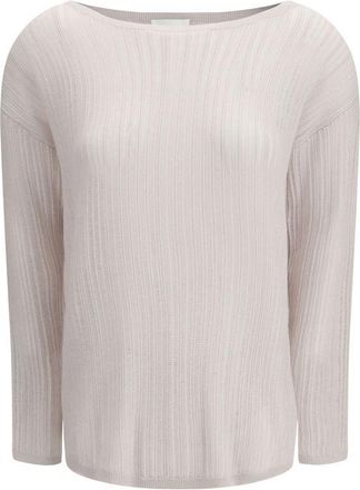 Allude White Cashmere Womens Sweater
