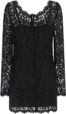 Dolce & Gabbana Cordonetto Lace Lace Dress - Black