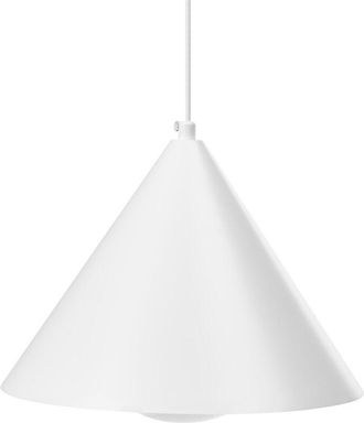 Beliani Lámpara colgante de metal hierro sala de estar estilo moderno industrial blanco Leyre