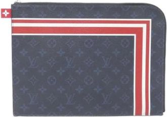 Louis Vuitton Pre-owned Clutches, male, Multicolor, Size: ONE SIZE Pre-owned Monogram Cobalt Clutch Bag