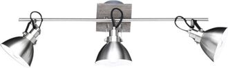 Eglo Trio Lighting Regleta 3 Focos N&iacute;quel Mate Timber Trio Lighting