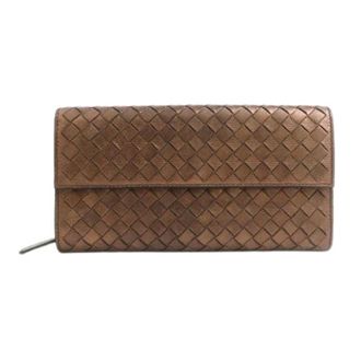 Bottega Veneta Pre-owned Wallets, female, Brown, Size: ONE SIZE Pre-owned Vintage Long Wallet (bi-fold)