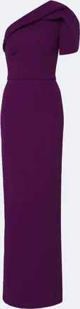 SAFiYAA Millie belted cr&ecirc;pe gown