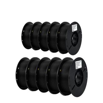 OEM Filamento Pla Para Impresoras 3d, 1,75 Mm De Di&aacute;metro, Rollo De 1 Kg, 10 Kg De Pla Negro