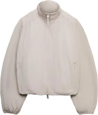 M&S Collection Funnel Neck Jacket in Grey at Nordstrom, Size Xx-Small
