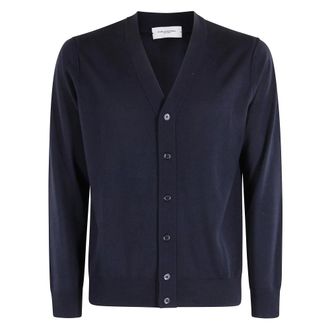Paolo Pecora Maglia Cardigan - - Knitwear - Uomo - Blu - XL