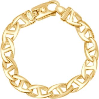 Pompeii3 Mens Marine Link 14k Gold (42gram) or Platinum (68gram) 10.5mm Bracelet 8.75