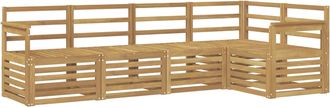 vidaXL Conjunto De Sof&aacute;s De Exterior 5 Uds. Blanco Vidaxl