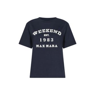 Max Mara T-Shirts, female, Blue, Size: L Max Mara Weekend T-shirts and Polos Blue