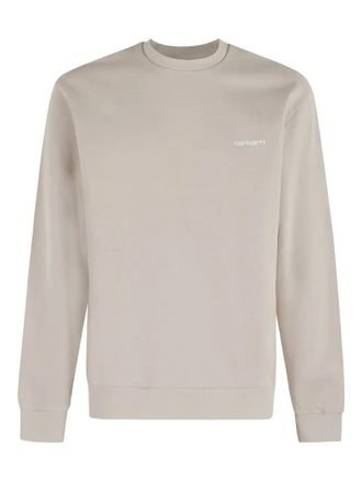 Carhartt Work in Progress Sweater met geborduurd logo - Beige