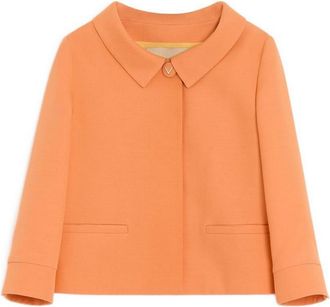 Valentino Garavani Crepe Couture Jacket With Jewel Button