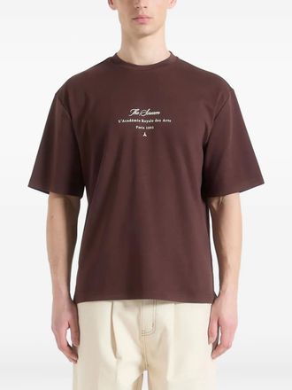 Manière De Voir The Scream graphic-print T-shirt - Brown