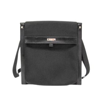 Gucci Pre-owned Cross Body Bags, female, Black, Size: ONE SIZE Pre-owned Nylon Cross Body Bag