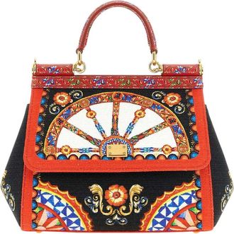 Dolce & Gabbana Multicolor Sicily Small Satchel