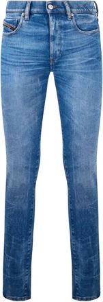 Diesel Slim-fit Jeans, male, Blue, Size: W29 Fitted Jeans with High Waist