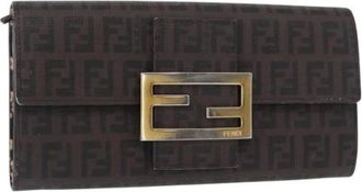 Fendi Pre-owned Wallets, female, Brown, Size: ONE SIZE Pre-owned Plastic Wallet