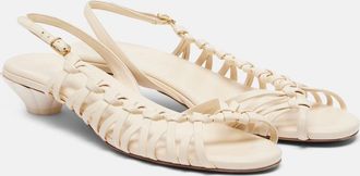 Chlo&eacute; Chlo&eacute; Estra braided leather slingback sandals