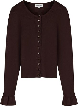 Fab By Fabienne Chapot Lilo Cardigan - Dames - Vesten - Bruin - 2XL - Leer - Truien & Vesten