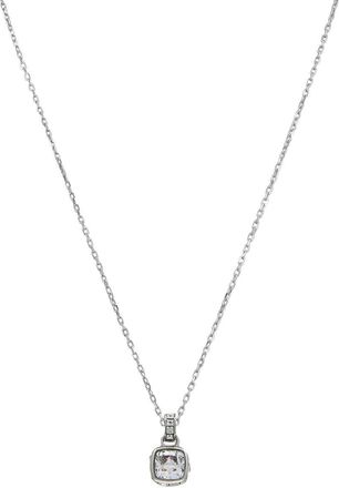 Swarovski Birthstone Pendant Apr Pendant Rhodium Shiny White