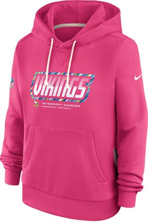 Nike Minnesota Vikings Crucial Catch Standard Issue Nike Womens Dri-FIT NFL Pullover Hoodie in Pink | 03C368XZUK-F9R