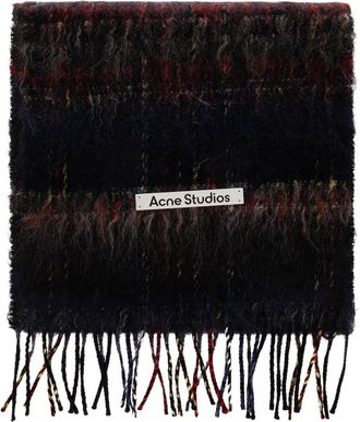 Acne Studios Bufanda de Lana Plush - Accessories - unisex - Negro - ONE SIZE