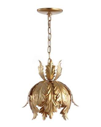 Jonathan Y Designs Anne 12in Adjustable Metal LED Pendant