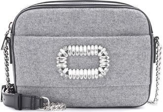 Roger Vivier Grey flannel Photocall Camera Bag