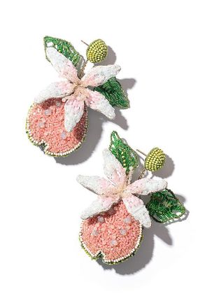 Deepa Gurnani Guava Drop Earrings