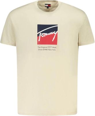Tommy Hilfiger Hombre, Camisetas, Beige, Talla: 2XL