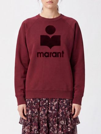 Isabel Marant Felpa girocollo in misto cotone con logo a contrasto
