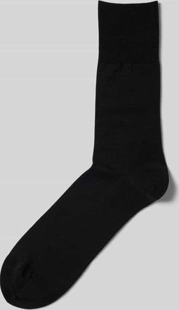Falke Socken mit geripptem Abschluss in Black, Größe 39/40
