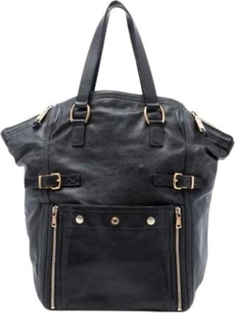 Saint Laurent Pre-owned Tote Bags, female, Black, Size: ONE SIZE Pre-owned The Downtown