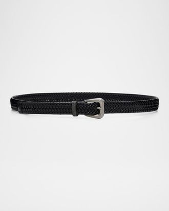 Brunello Cucinelli Woven Leather Belt