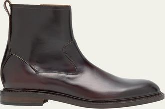 Allen Edmonds Mens Marcus Leather Zip Ankle Boots