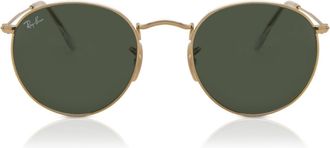 Ray-Ban RB3447 Round Metal 001 Mens Sunglasses Gold Size 47