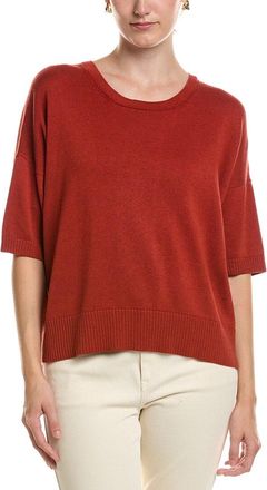 Eileen Fisher Eileen Fisher Crewneck Elbow Sleeve Sweater