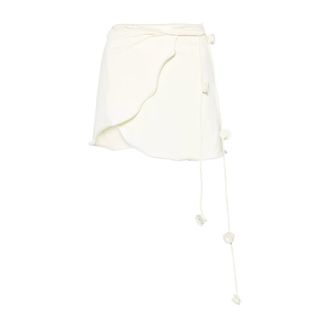 La Reveche Bouquet Pareo - female - La Rev&ecirc;che - Short Skirts - Beige - M - Skirts