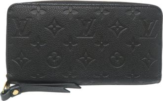 Louis Vuitton Black Monogram Empreinte Long Wallet (Bi-Fold) (Pre-Owned)