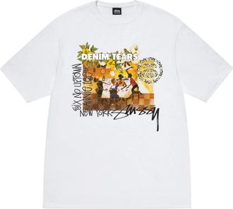 St&uuml;ssy Tops, Heren, Wit, XL, Katoen, Annie Lee Artist Tee