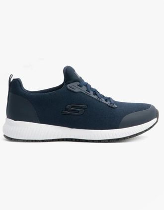Skechers Womens Skechers Work 77222EC SQUAD SR Womens Occupational Trainers Navy - Blue - Size: 3.5
