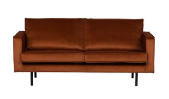 Bepure Home Sof&aacute; de 3 plazas vintage de terciopelo - &Oacute;xido