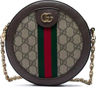 Gucci Pre-owned Gucci Mini GG Supreme Web Ophidia Round Crossbody Ladies ORK4THI4RNKQCOVW