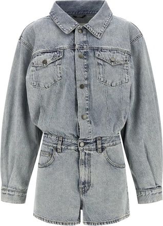 Haikure Elle Authentic Lax Jumpsuit met Korte Pijpen - Dames - Playsuits - Grijs - XS - Katoen - Jumpsuits & Playsuits