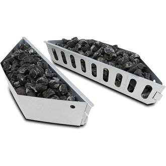 OEM Juego De 2 Soportes Para Cestas De Barbacoa De Carb&oacute;n Que Miden 38,1 X 12,7 Cm Para Barbacoas Weber De 55,9 Cm Y 66 Cm