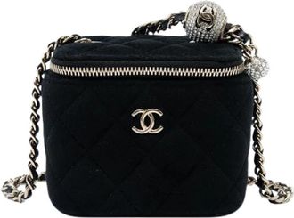 Chanel Pre-owned Vanity Bag - Dames - Vintage Schoudertas - Zwart - ONE Size - Leer - Vintage